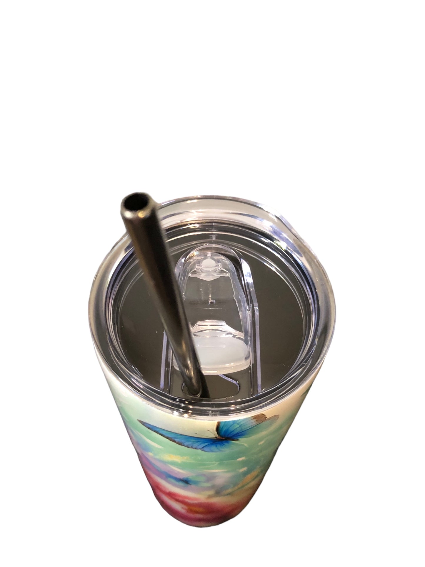 Peony and Butterflies Tumbler