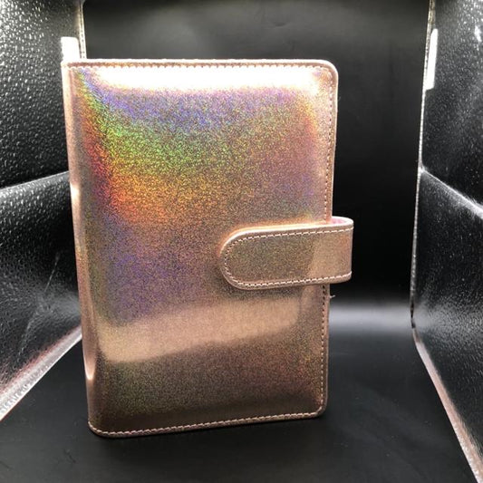 Holographic Rose Gold Binder