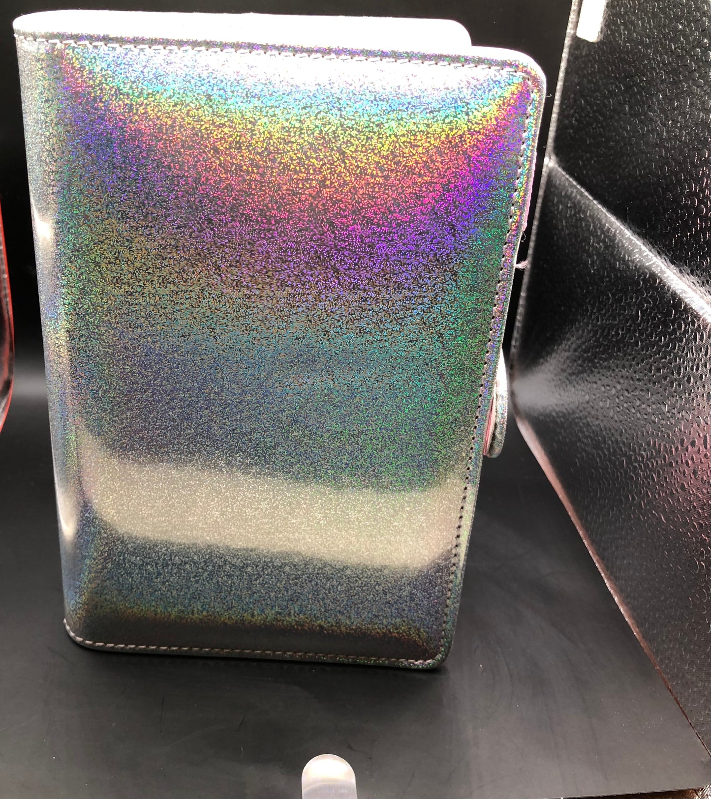 Holographic Silver Budget Binder