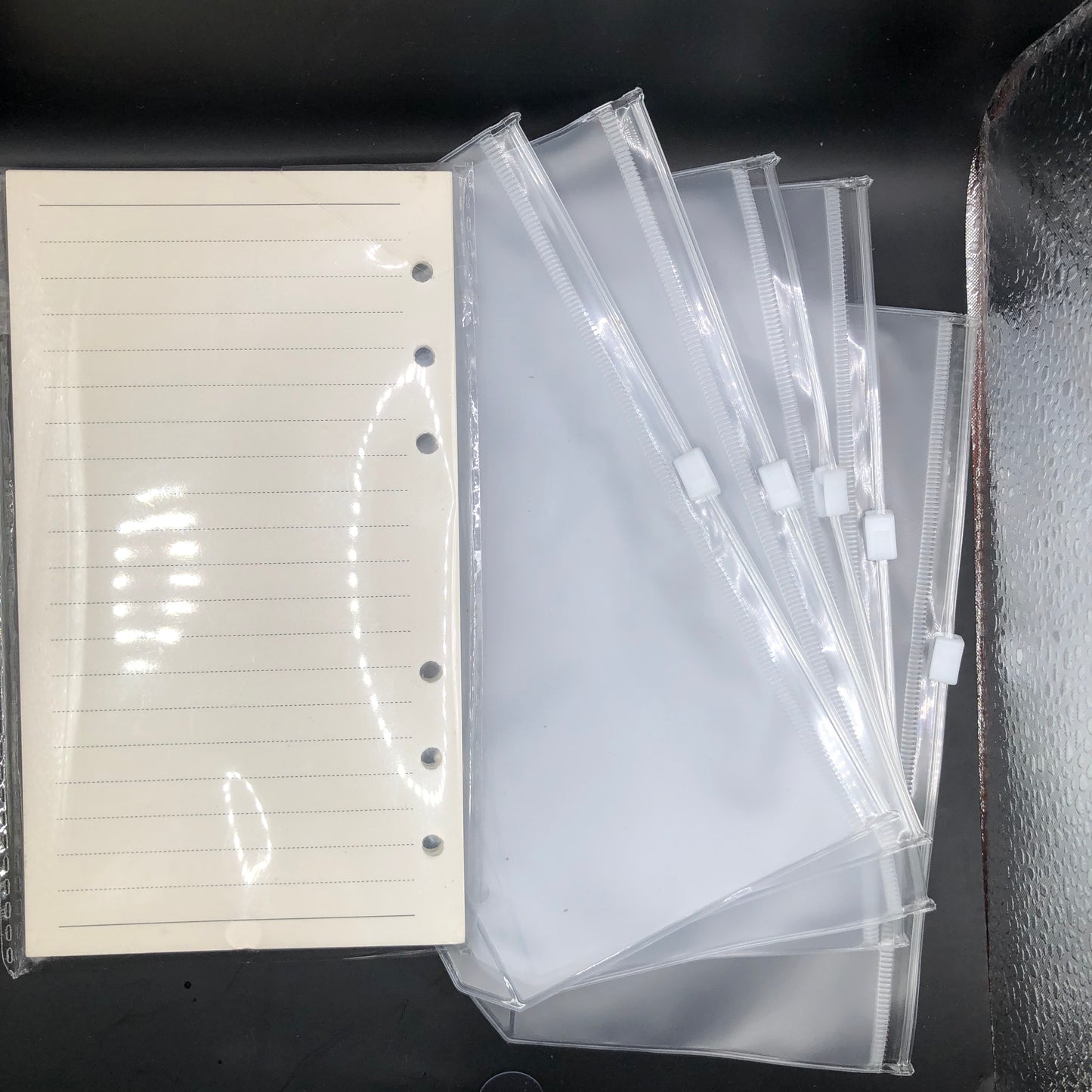 Holographic Silver Budget Binder