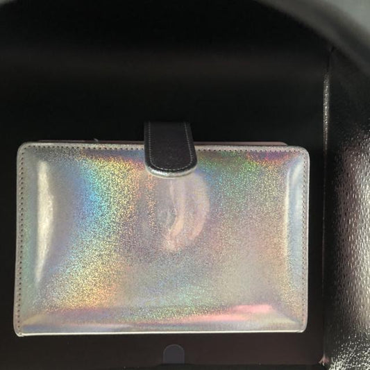 Holographic Silver Budget Binder