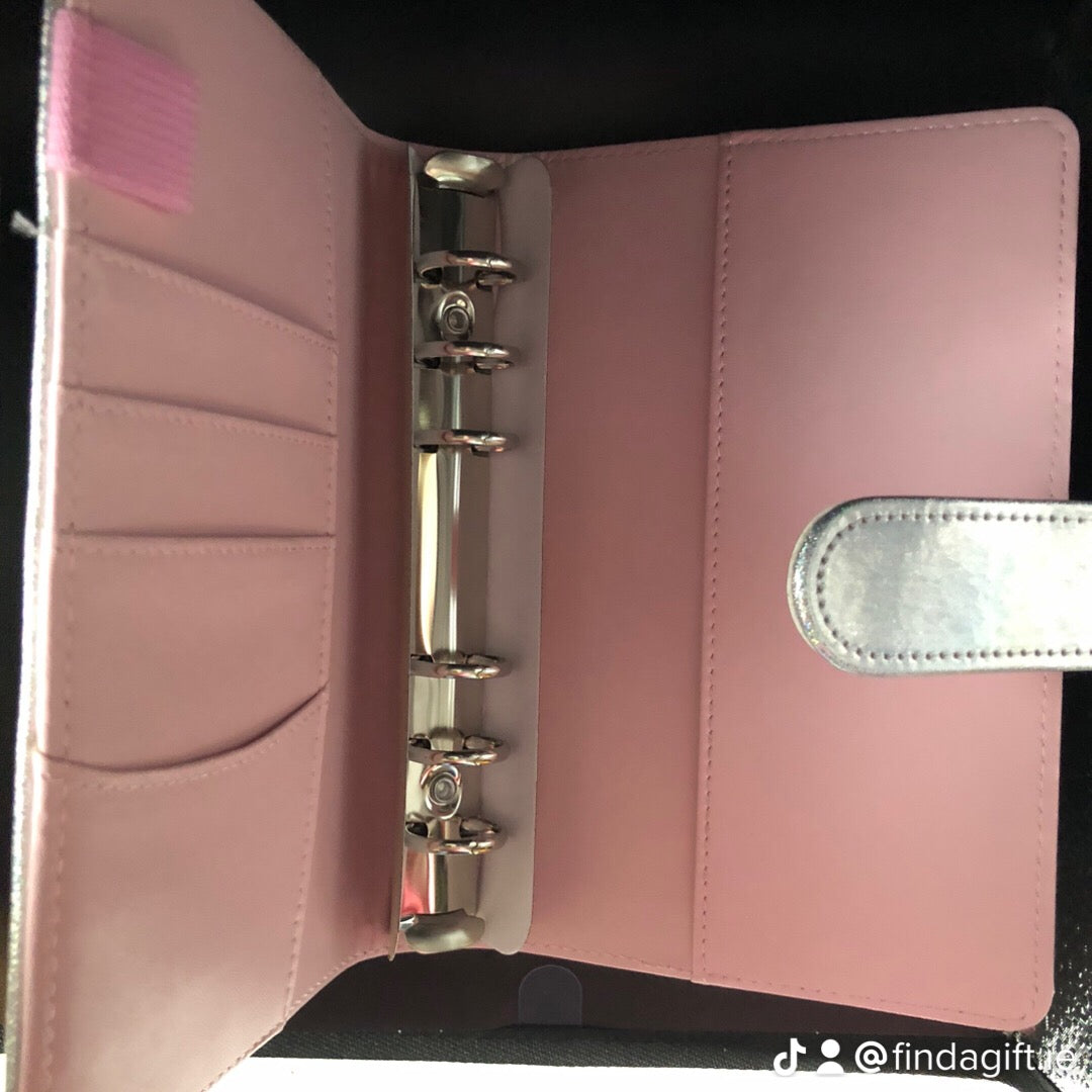 Holographic Rose Gold Binder